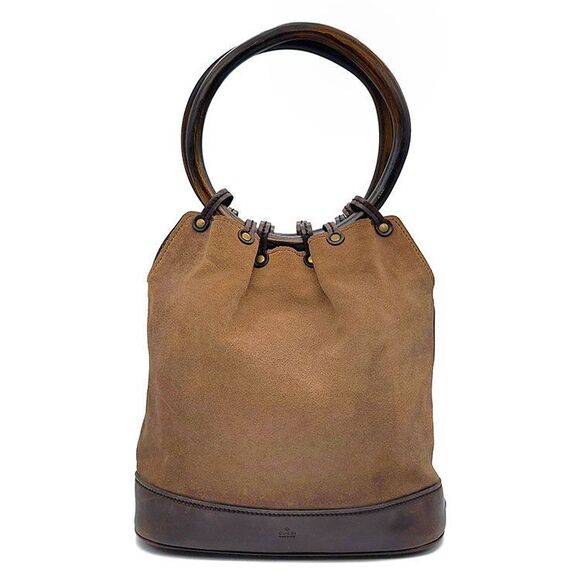 Gucci Handbags - Suede Ring Tote Bag